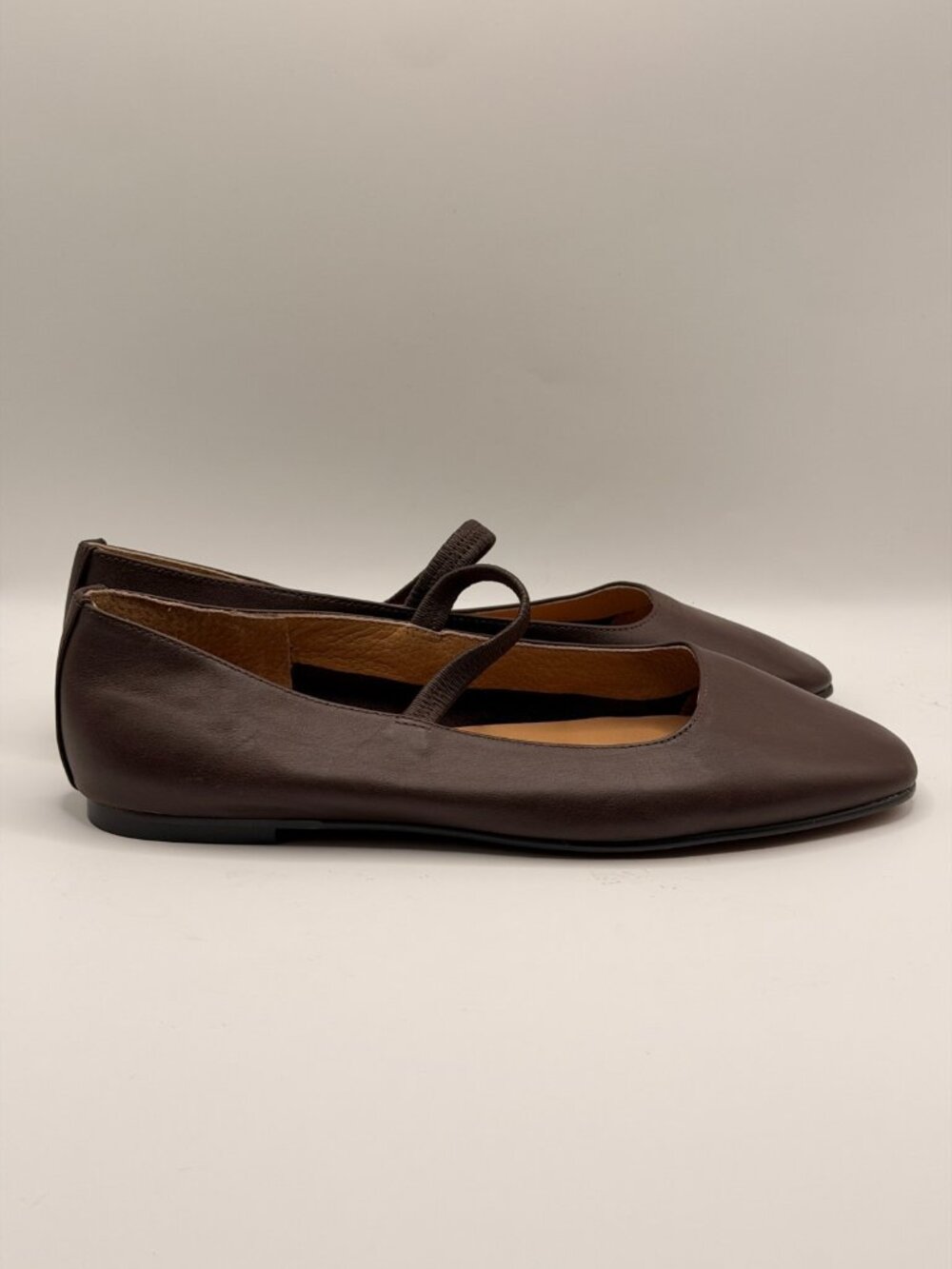Madewell Womens The Greta Coffe Bean Brown Leather Ballet Flat Sz 8 - Picture 6 of 9